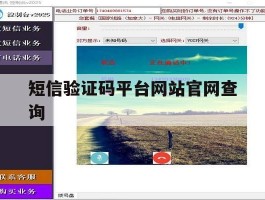 短信验证码平台网站官网查询