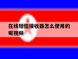 在线短信接收器怎么使用的呢视频