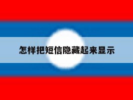 怎样把短信隐藏起来显示