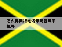 怎么弄网络电话号码查询手机号