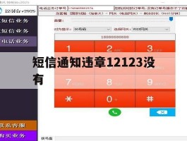 短信通知违章12123没有