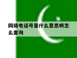 网络电话号是什么意思啊怎么查询