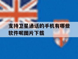 包含支持卫星通话的手机有哪些软件呢图片下载的词条