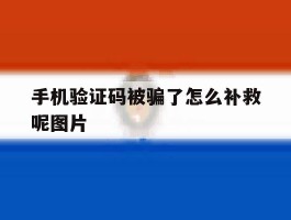 手机验证码被骗了怎么补救呢图片