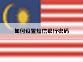 如何设置短信银行密码